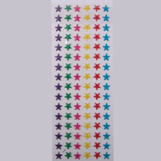 Farbig Sterne Sticker Aufkleber - FCST - Mytortenland